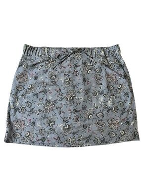 J. Jill Fit Blue Floral Skorts size Large petite.